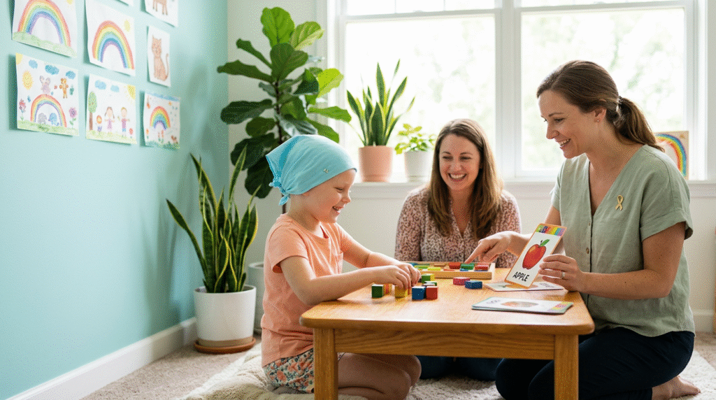 children cancer communication and development
