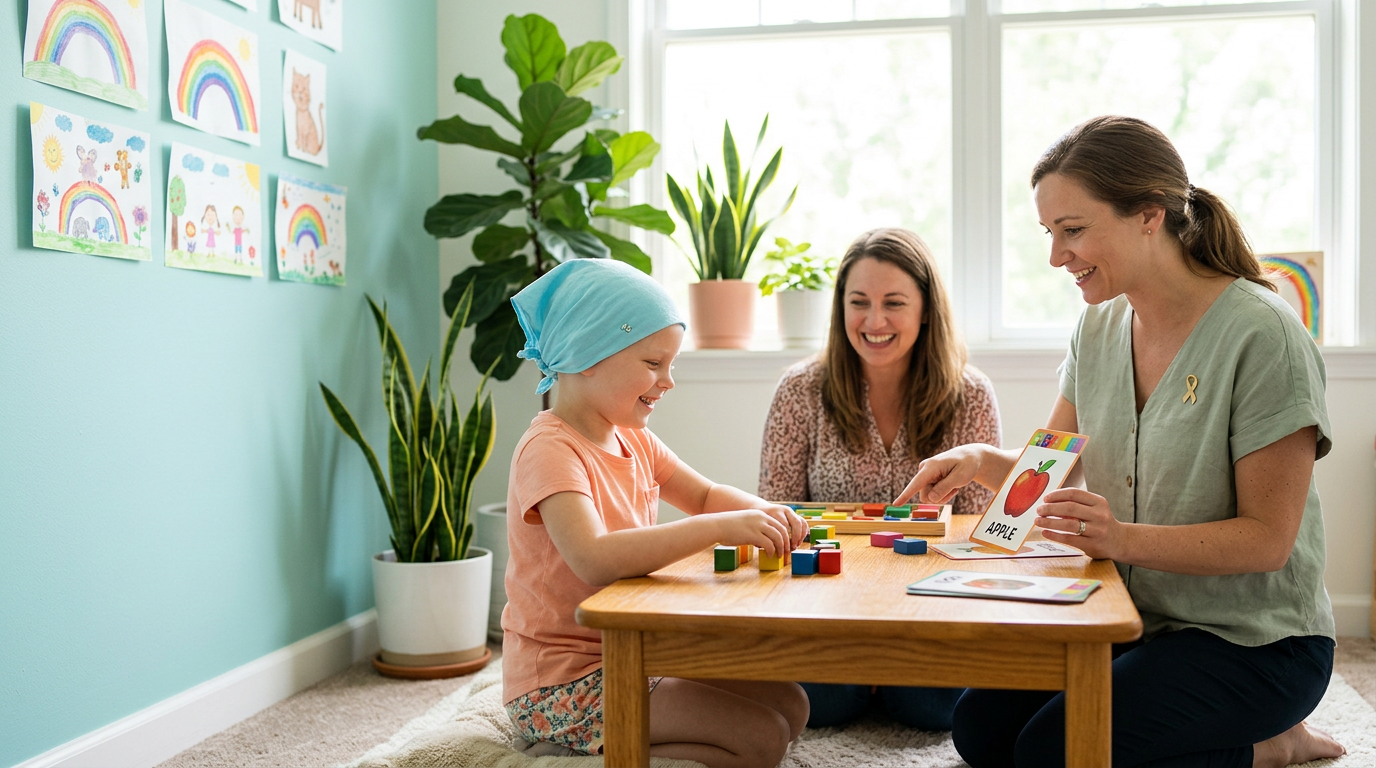 children cancer communication and development